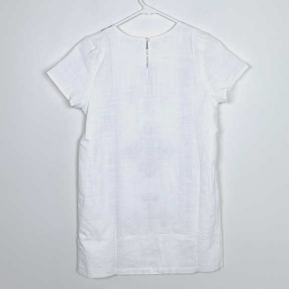 Hayden Girls White Embroidered Geometric Shift Dress Short Sleeve Size XL NWT - Picture 4 of 9